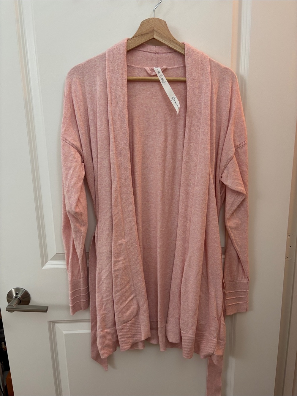 lululemon athletica Soft Pink Open-Front Cardigan